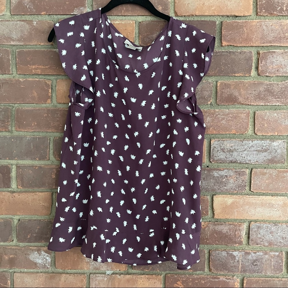 Loft Ruffle Sleeve Blouse